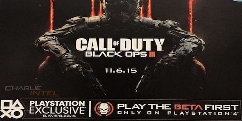 النسخة التجريبية من Call of Duty Black Ops III ستكون حصرية على PS4 لخمس ايام فقط!