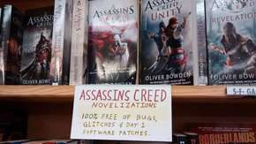 احد متاجر الكتب في امريكا لديه طريقة مختلفة للترويج لروايات Assassin’s Creed