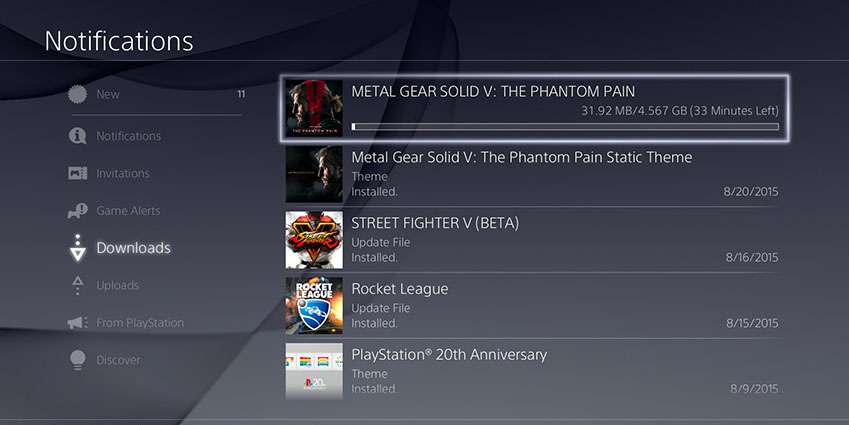 بدء تحميل Metal Gear Solid V الآن على PS4 لمن عمل طلب مسبق