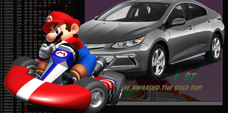 رجل عدل سيارته ليلعب بها Mario Kart