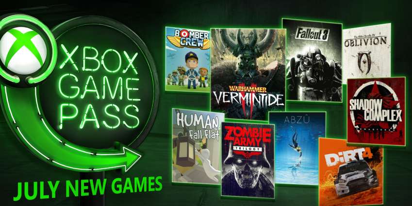 قائمة ألعاب Xbox Game Pass لشهر يوليو 2018