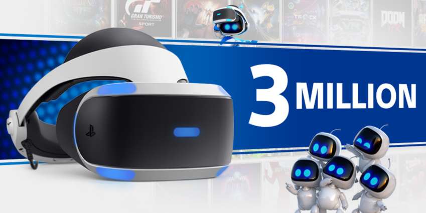 مبيعات PlayStation VR تجاوزت ثلاثة ملايين وحدة عالميًّا