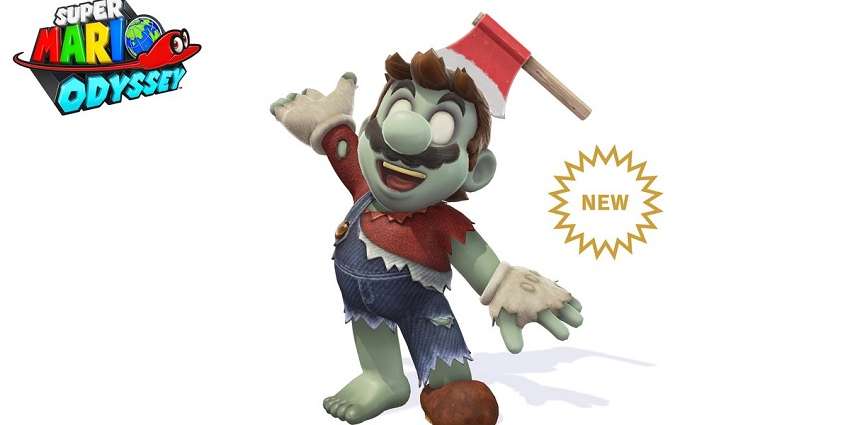ماريو يتحول إلى زومبي في Super Mario Odyssey بمناسبة الهالوين