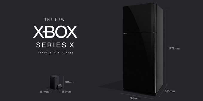 مقارنة حجم Xbox Series X مع جهاز Xbox One X وأخرى مع ثلاجة!