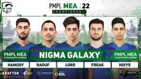 فريق NIGMA GALAXY يفوز بالمركز الأول في بطولة PMPL الشرق الأوسط وأفريقيا 2022 لفصل الربيع