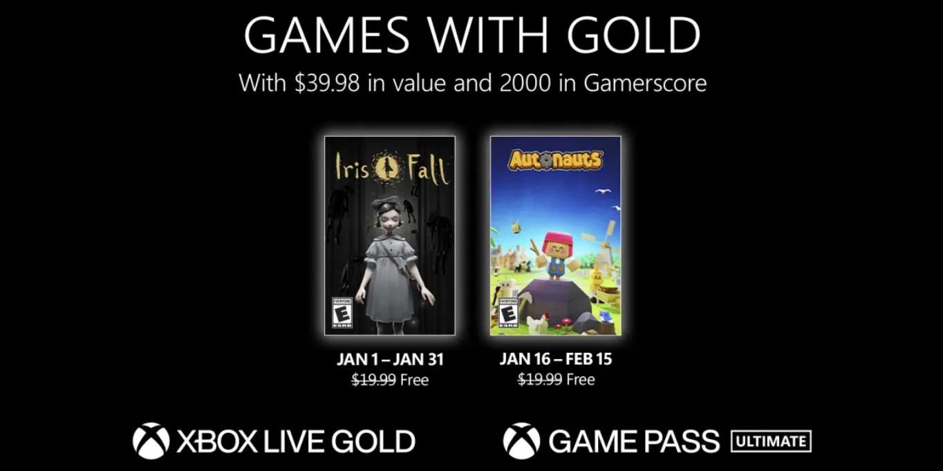 قائمة ألعاب Games with Gold المجانية لشهر يناير 2023