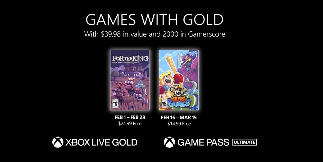 كشف ألعاب Xbox Live Gold المجانية لشهر فبراير 2023