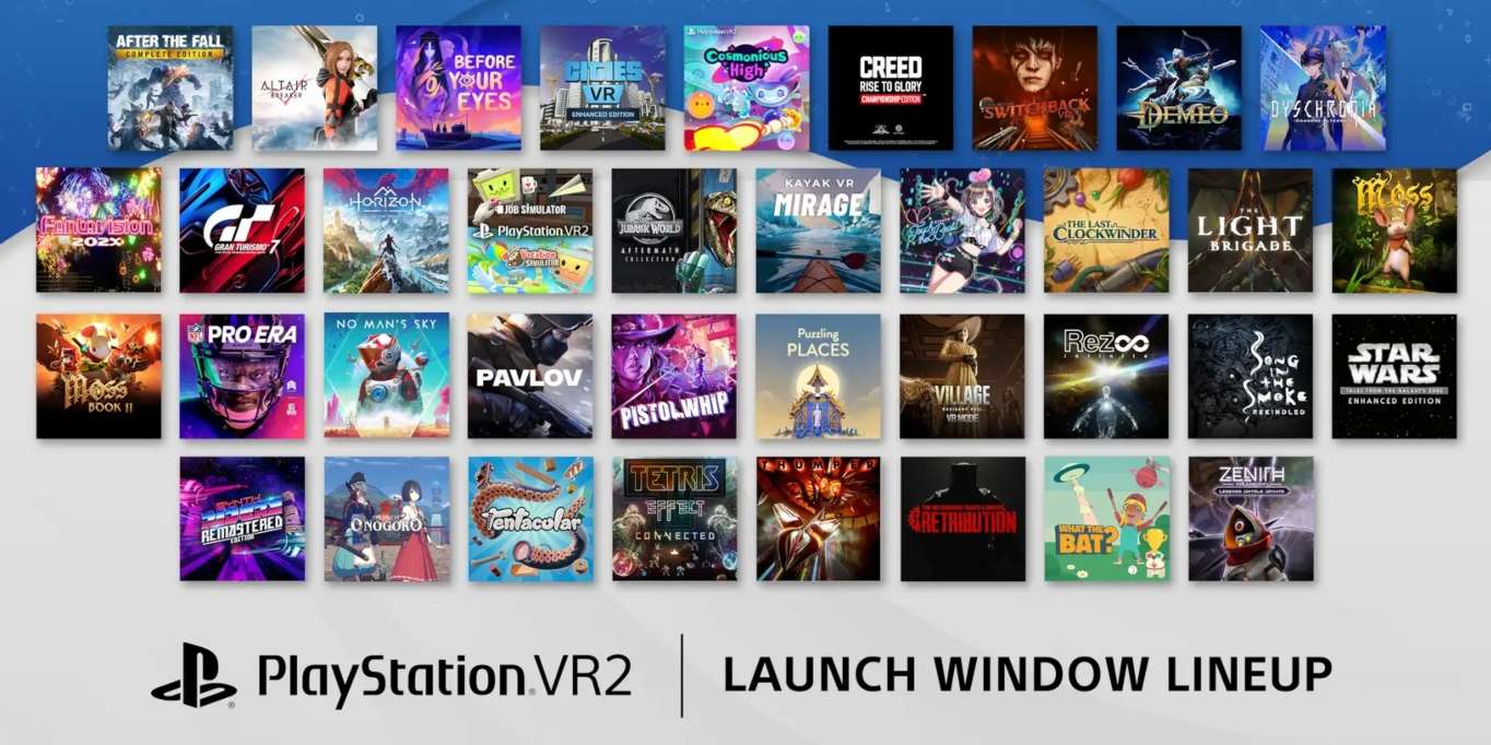 الكشف عن القائمة الكاملة لعناوين إطلاق PlayStation VR2